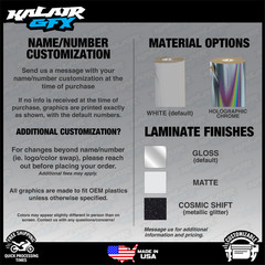 Graphics Kit for Beta RR125 to RR480 Models (2018-2019) Patriot-WHITE