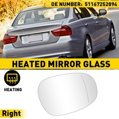 1/2Set For BMW E82 E90 E91 325i 328i 335i Right Side Mirror Glass Heated 5116725