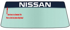 FOR NISSAN WINDSHIELDS – BANNER DIE CUT STICKER VINYL DECAL AND APPLICATION TOOL