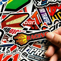 100PCS JDM Stickers Bomb Pack Car Motorcycle Racing Motocross Helmet Vinyl Decal