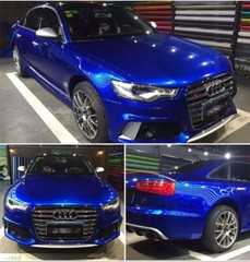 High Gloss Glossy Blue Vinyl Film Wrap Sticker Decal DIY Bubble Free Air Release