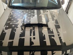 ✔️ LARGE AMERICAN FLAG vinyl decal graphics on ROOF HOOD TAILGATE truck or car