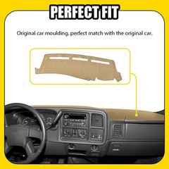 for Chevy Silverado 1500 2500 3500 1999-06 GMC Sierra Dash Mat Cover Beige 1-5X