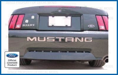 99-04 MUSTANG REAR BUMPER INSERT DECALS STICKERS