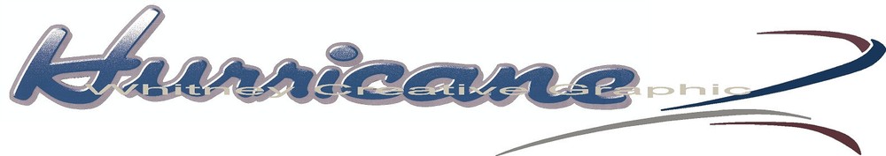 “HURRICANE With Flairs” RV LOGO MADE FRESH Blue/Grey front cap Version