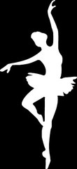 Ballerina Silhouette Die Cut Vinyl Car Window Decal Bumper Sticker US Seller