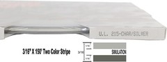 Universal 3/16″ 2-Color Pinstripe(Ultra Lite) 0216215 – Charcoal/Silver Metallic