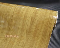 Flexible 3D Wood Grain Textured Vinyl Wrap Sticker Car House Furniture Decal AX