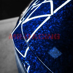 ESSMO PET Marble Forged Gloss Carbon Fiber Royal Blue Vehicle Vinyl Wrap Decal