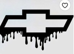 Chevy Drip Chevrolet Bowtie die cut vinyl decal sticker racing car window auto