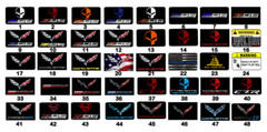 C7 Corvette Sun Visor Warning Label Covers