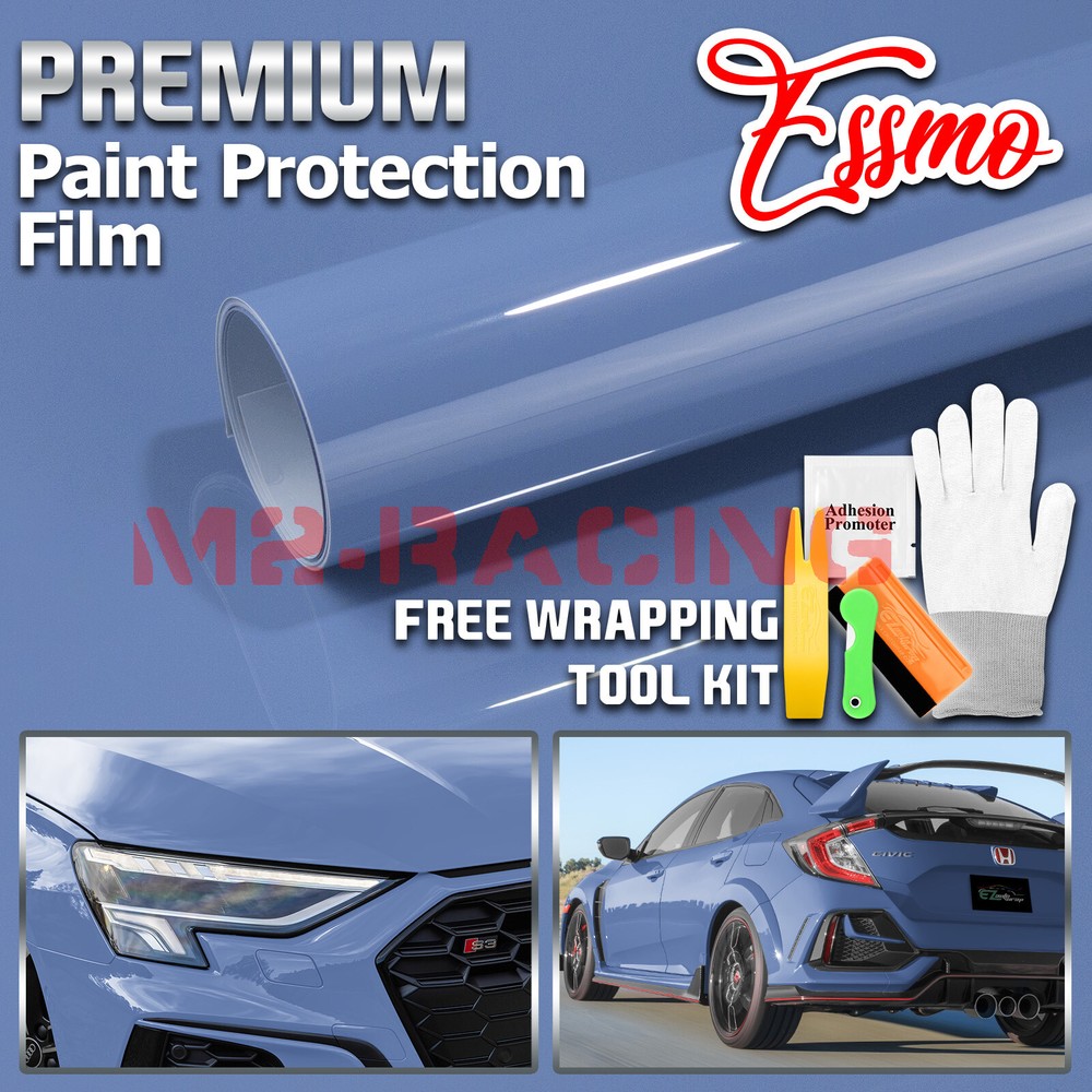 5FTx7FT PPF Paint Protection Film Gloss Porcelain Blue Invisible Scratch Shield