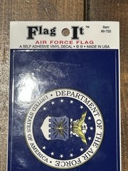 Flag It Self Adhesive Vinyl Decal US Air Force Flag Made In USA Lot Of 2