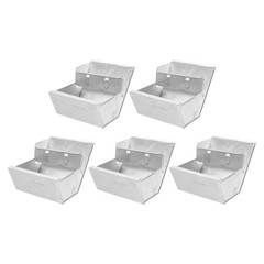 2 Count Bunny Pet Feeder Hanging Chicken Trough Bowls for Rabbits