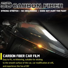 Carbon Fiber Pattern Waterproof Vinyl CAR Wrap Sheet Roll Film Sticker 60″x12″