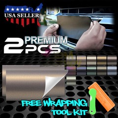 PET Matte Metallic Vinyl Wrap For Chevy Bowtie Emblem Overlay Film Decal Sticker