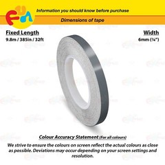 DARK GRAY 1/4″ PIN STRIPE Car Model Motorcycle Decal TAPE Vinyl Sticker 6mm