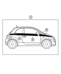 Genuine Mopar Quarter Rear Decal Right 1UJ02GX9AA