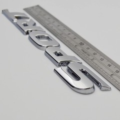 2x Matte Black Metal Performance Emblems for Universal Car Customization