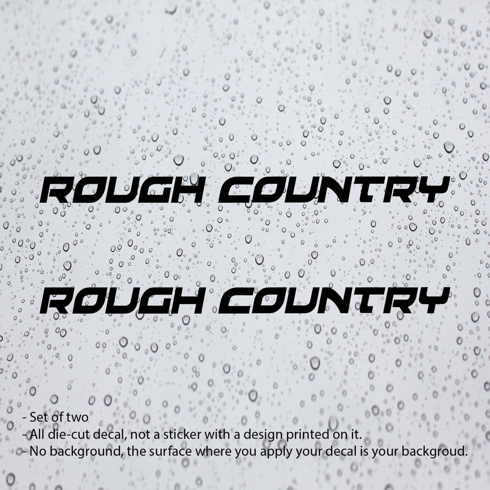 Rough Country Decal Vinyl Stickers Logo Shock Windshield Suspension
