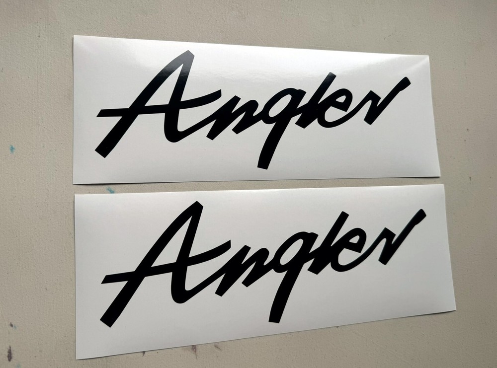 Angler Lund Boat Decals SET OF 2 Vinyl Decal Stickers