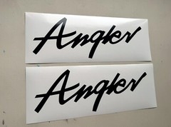 Angler Lund Boat Decals SET OF 2 Vinyl Decal Stickers