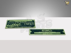 Heavy Duty Vehicle Serial Number Data Patents Plate Brass For Willys Jeeps