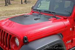 SPORT HOOD for 2020-2026 Jeep Gladiator Vinyl Graphics Decals Hood Stripes Kit