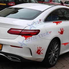 Bloody HandPrint Vinyl Decals Dead Stickers Zombie Walking Funny Halloween Hands