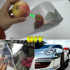 Smooth Mirror Chrome Tape Decors Glossy Car Vinyl Wrap Trips Sheet Sticker US