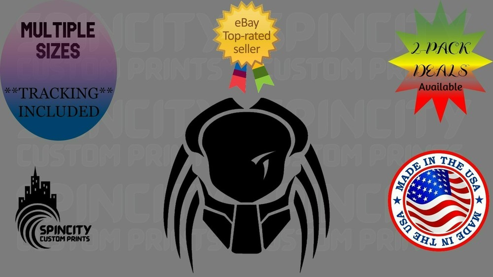 Predator Car Window Vinyl Decal Laptop Helmet Water Resistant TOOLBOX Sticker