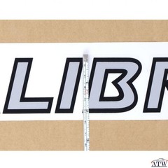 2PCS CALIBRE STICKER DECAL LOGO BADGE SILVER FOR NISSAN NAVARA NP300 11+