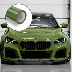 5FTx50FT PET Crystal Moss Green Vinyl Wrap Self-Adhesive Air Release US Stock