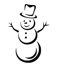 Snowman Christmas / Winter Vinyl Decal Car Truck SUV Laptop Snowman Sticker