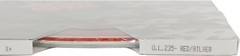 Universal 3/16″ 2-Color Pinstripe (Ultra Lite) 0216235 – Red/Silver Metallic