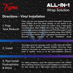 Vinyl Wrap PPF Decal Installation Solution Application Tack Reducer Rapid Prep
