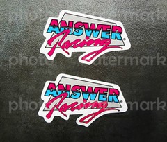 2pc Answer Racing sticker decal graphic adesivi adhesivo Motocross MX Pick Size