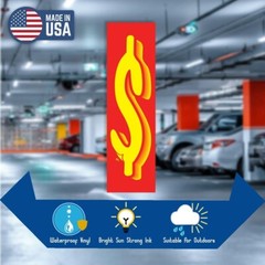 7 1/2 Inch Yellow & Red Numbers Windshield Pricing Stickers Car Dealer You Pick