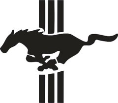 Mustang Ford Running Horse Vinyl Decal Window Sticker