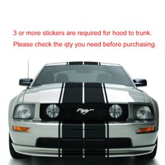 78″ 4-Line Rectangle Racing Vinyl Decal Stickers For Ford Mustang Chevy Camaro