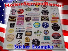 100 2×2 Custom Printed Full Color Outdoor Vinyl Car Bumper Sticker Decal Die Cut