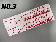 2PC TRD OFF ROAD SPORT TOYOTA RACING DEVELOPMENT 4X4 DECAL Emblem Vinyl STICKER