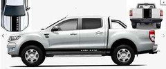 Fits Toyota Hilux Graphics Bonnet Side Stripes and Rear Decals Any Year 1