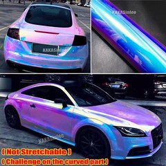 Holographic Car Metal Rainbow Mirror Chameleon Chrome Film Vinyl Wrap Sticker US
