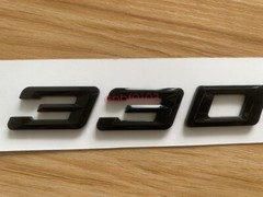 Gloss Black 3D ABS Letters Trunk 330ci Emblem Rear Badge for BMW 2017-2022 330ci