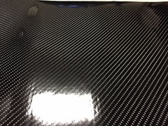 6FTx5FT 6D Black Glossy Carbon Fiber CF Vinyl Car Wrap Film Sticker Decal Sheet