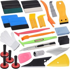 Pro Vinyl Wraps Applicator Tool Kit Window Tint Film Car Wrapping Tools Includes