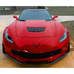 Set Red Die-cut Vinyl Headlight Eyelid Eye Edge Sticker For Chevy Corvette 14-19