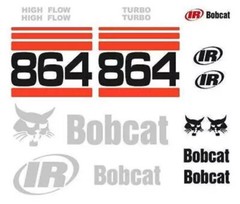 (ORIGINAL LOOK) BOBCAT 864 FULL DECAL STICKER SET KIT STEER X9I