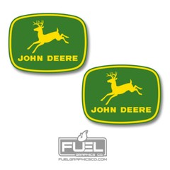 Farming, Tractor, Combine, Implement Premium Vinyl Decal 2 Pack Vintage